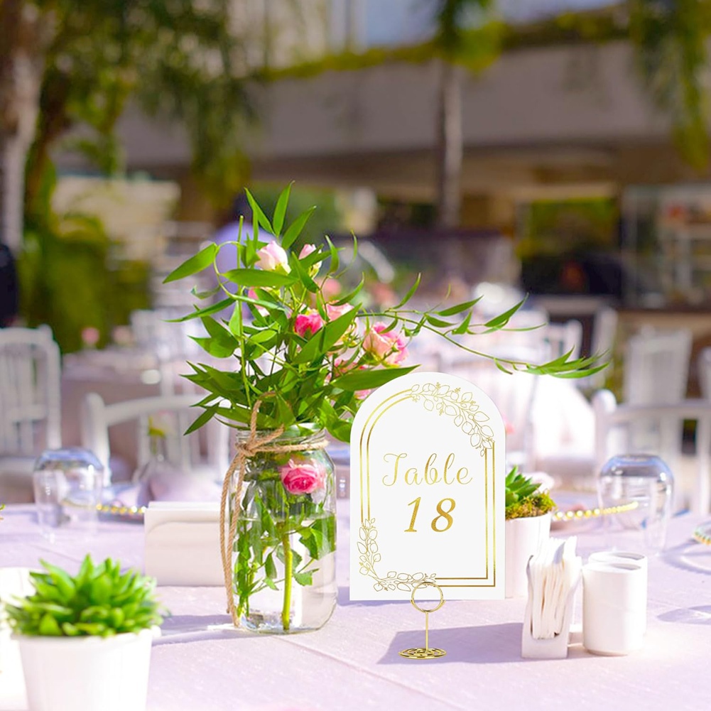AT19-Wedding Table Number 1-20 - đánh giá và giá Table Number Gold