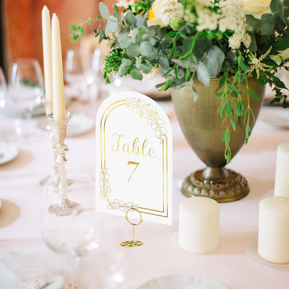 AT19-Wedding Table Number 1-20 - đánh giá và giá Table Number Gold