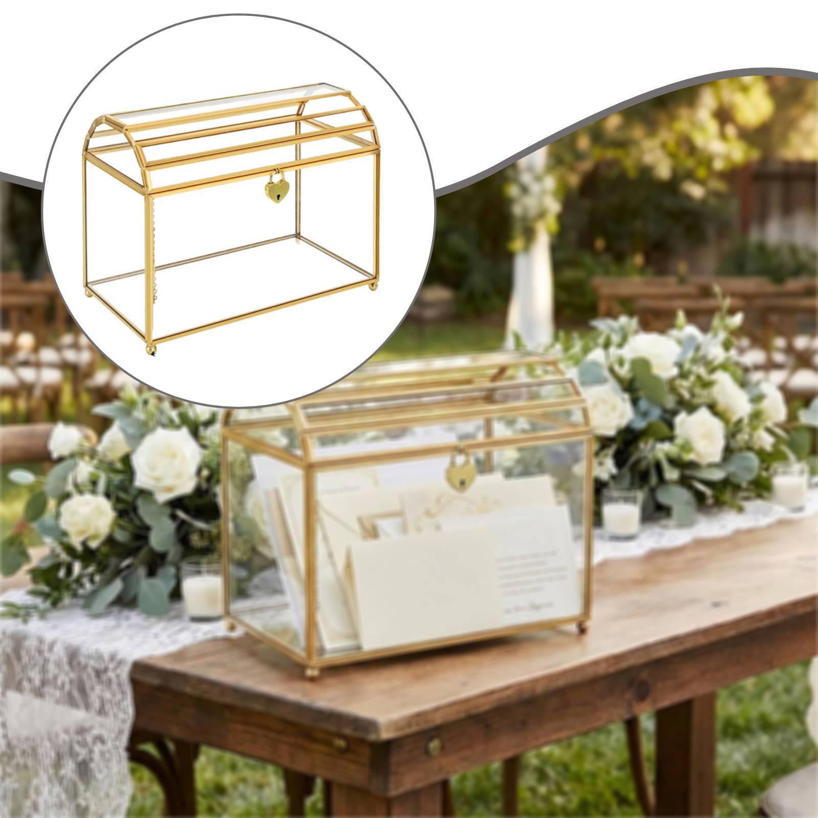 Glass Wedding Card Box Storage - đánh giá và giá Wedding Card Box