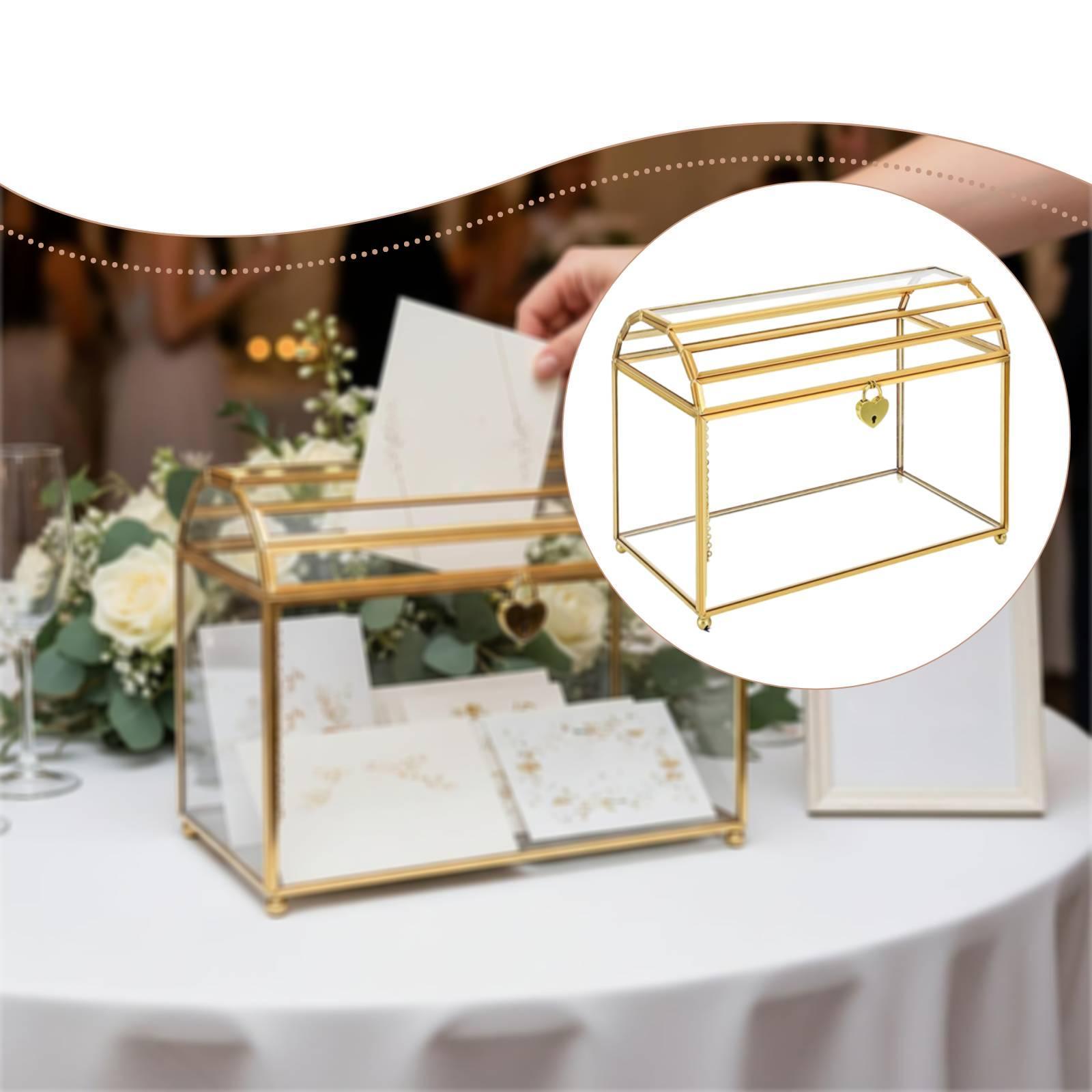 Glass Wedding Card Box Storage - đánh giá và giá Wedding Card Box