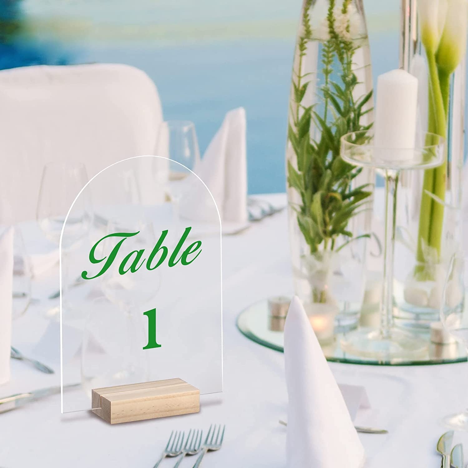 10/20/30/50 Chiếc Vòm Acrylic  - đánh giá và giá Table Number Gold