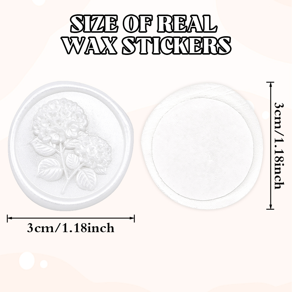 Wax Seal Stickers-3D Hydrangea - đánh giá và giá Wedding Envelopes