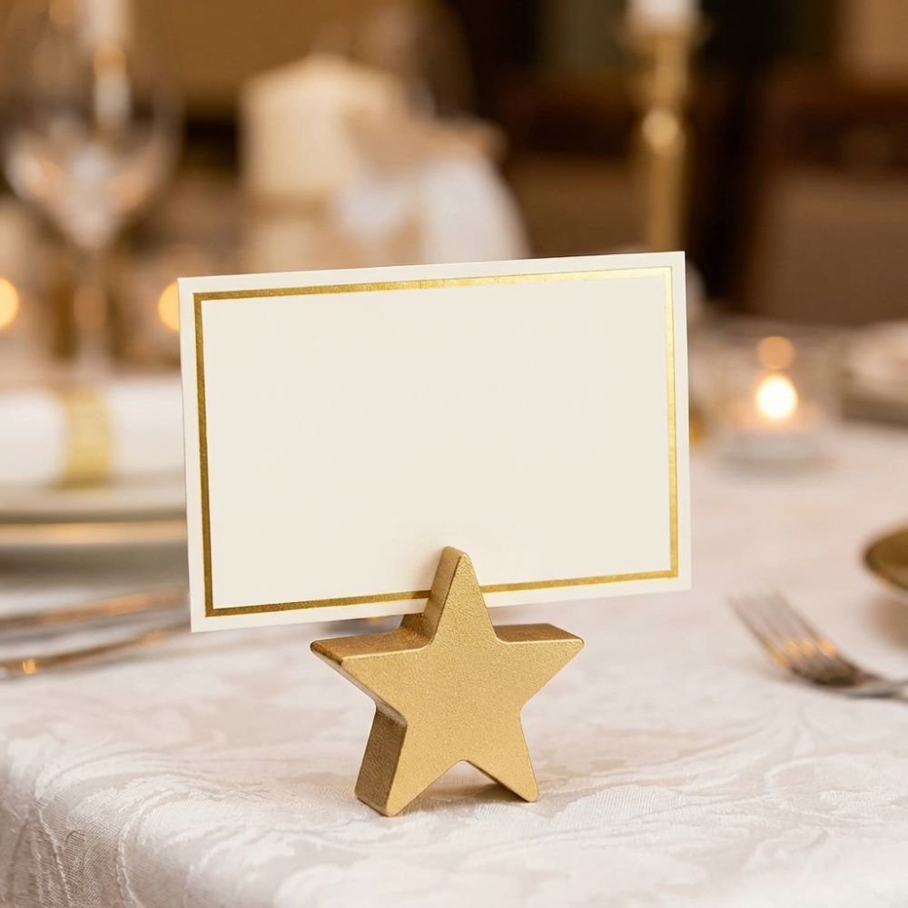 12PCS Star Heart Shaped Table  - đánh giá và giá Table Number Gold