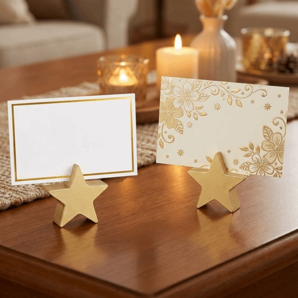 12PCS Star Heart Shaped Table  - đánh giá và giá Table Number Gold