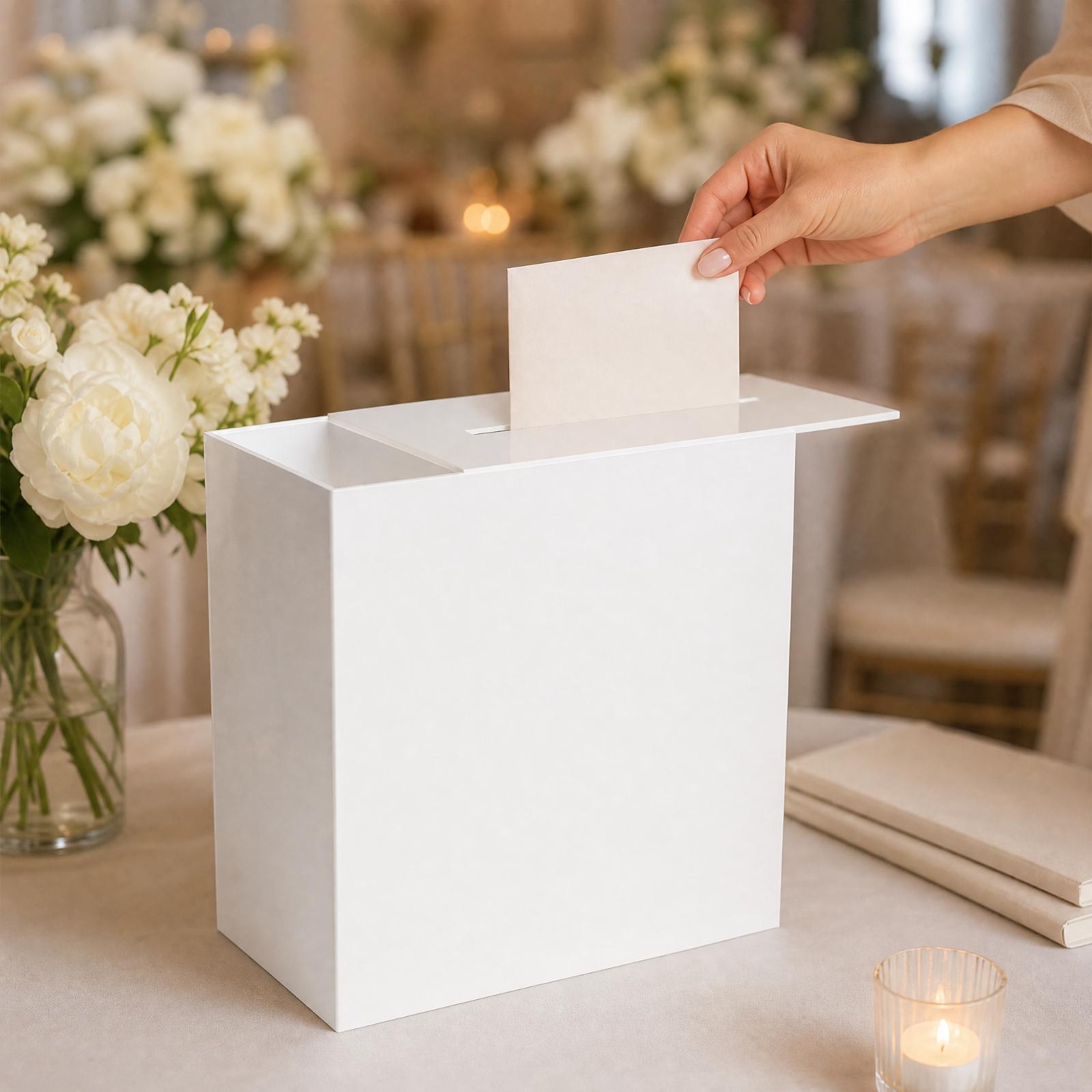 Transparent Acrylic Card Stora - đánh giá và giá Wedding Card Box